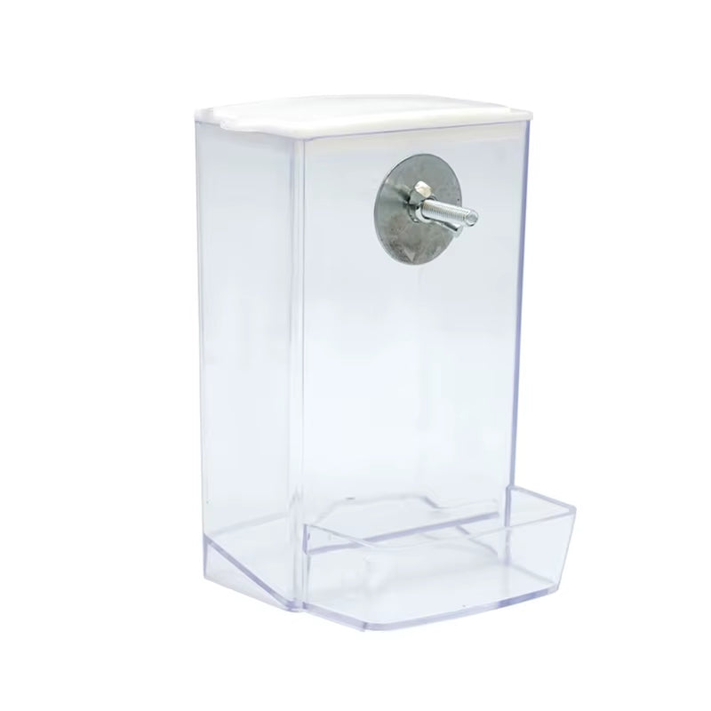 Automatic No-Spill Bird Feeder – Hanging Food Dispenser for Parrots, Budgies, Quails, Cockatiels & Conures