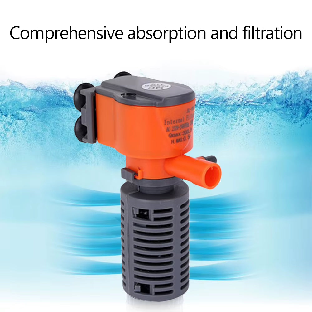 3W 5W Mini Aquarium 3 in 1 Internal Pump Fish Tank Filter Water Circulation Pump