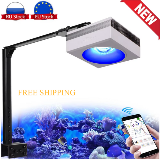 RL90 100W WiFi LED Aquarium Light – Full Spectrum Reef Lighting for SPS/LPS Corals & Saltwater Marine Fish Tanks