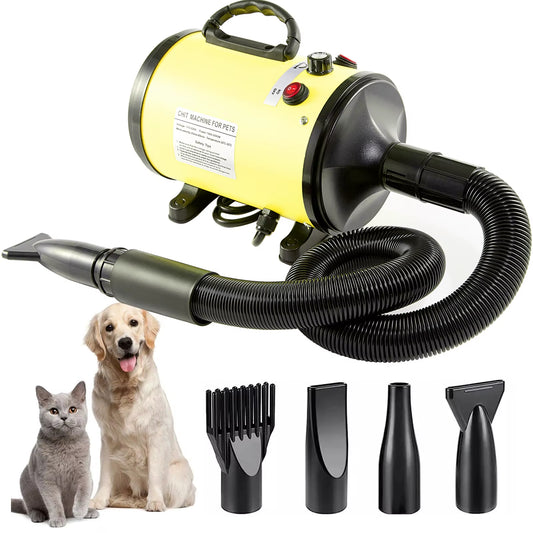 High-Power 2800W Pet Grooming Dryer – Adjustable Speed & Temperature Dog Blow Dryer for Fast Drying – Professional Hair Dryer for Dogs & Cats