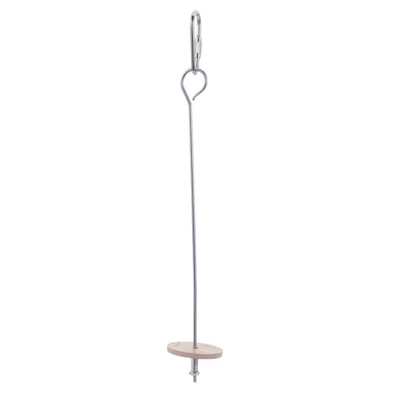 Stainless Steel Bird Toy Skewer – Hanging Fruit & Veggie Holder for Parrots, Parakeets & Small Pets”