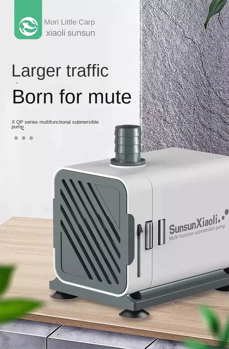 SUNSUN XQP Ultra-Quiet 3-60W Submersible Water Fountain Pump Filter Fish Pond Aquarium Water Pump Tank Fountain AU EU US 220V-240V