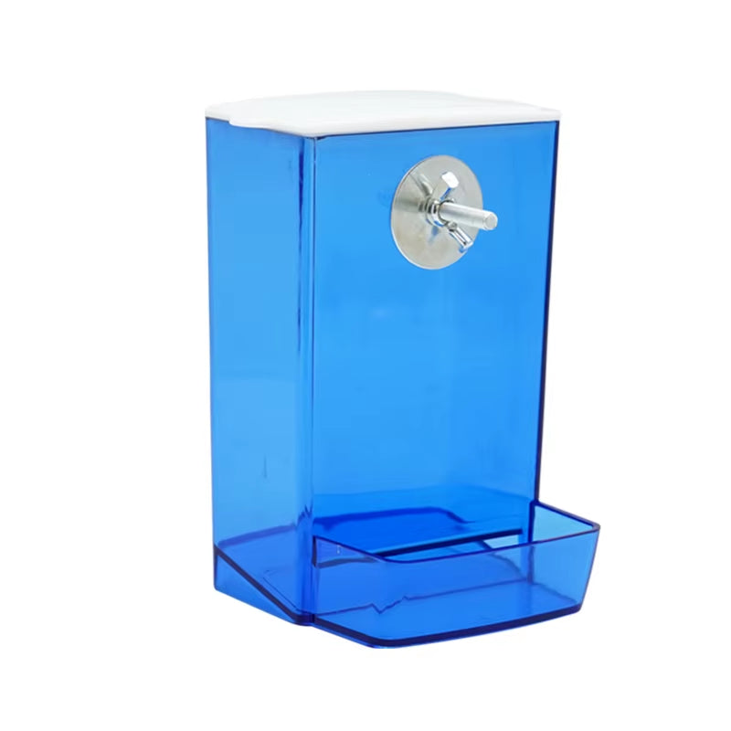 Automatic No-Spill Bird Feeder – Hanging Food Dispenser for Parrots, Budgies, Quails, Cockatiels & Conures