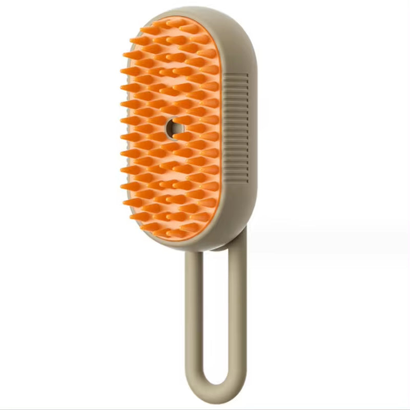 Groom & Glow™ Pet Spray Comb – Electric De-Shedding & Massage Brush for Cats & Dogs | One-Touch Mist, Hair Removal & Anti-Static Care