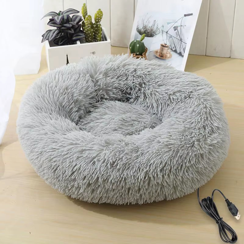 Electric Heated Pet Bed – USB Charging Heating Pad for Dogs & Cats | Soft, Warm Winter Indoor Mat for Small Pets