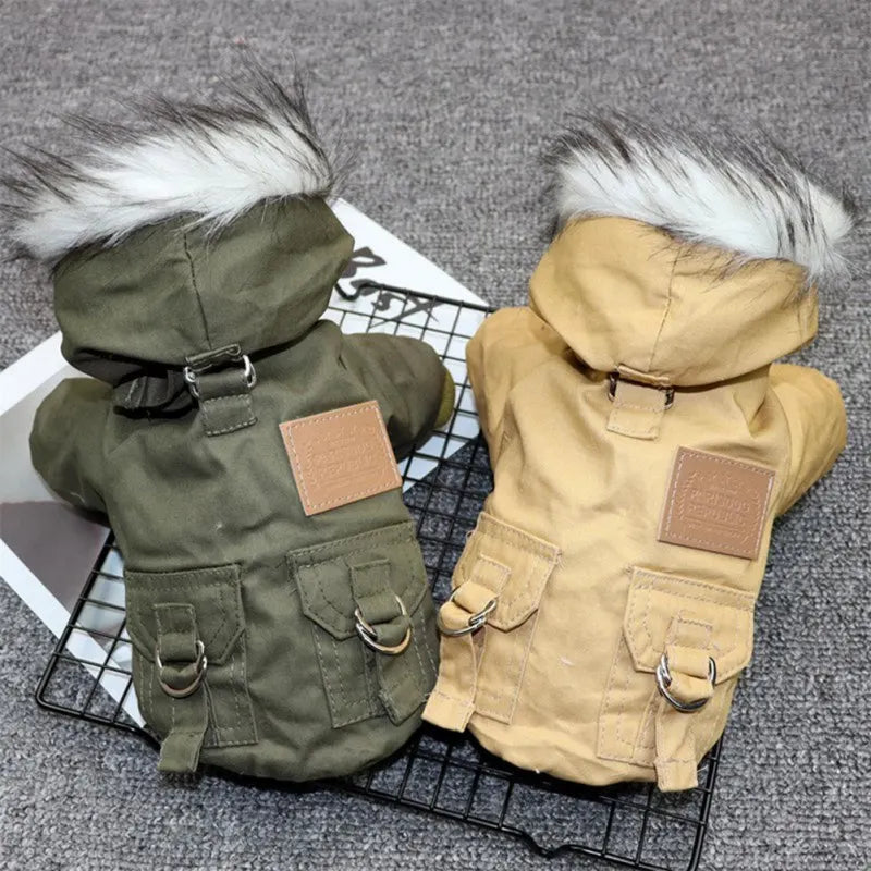 Cozy Winter Dog Jacket – Warm Hooded Coat for Small & Medium Dogs | Pet Winter Clothes & Puppy Hoodie