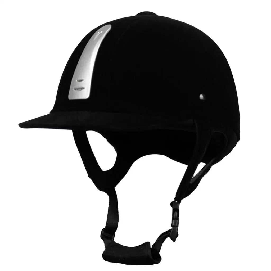 Velvet Horse Riding Safety Helmet Equestrian Sport Schooling Protective Head Gear Ventilated Equine Helmets for Youth Riders