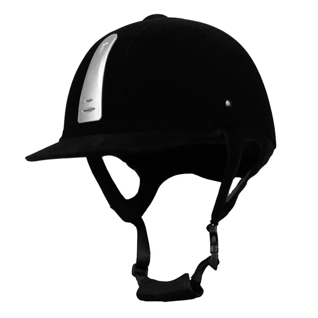 Velvet Horse Riding Safety Helmet Equestrian Sport Schooling Protective Head Gear Ventilated Equine Helmets for Youth Riders