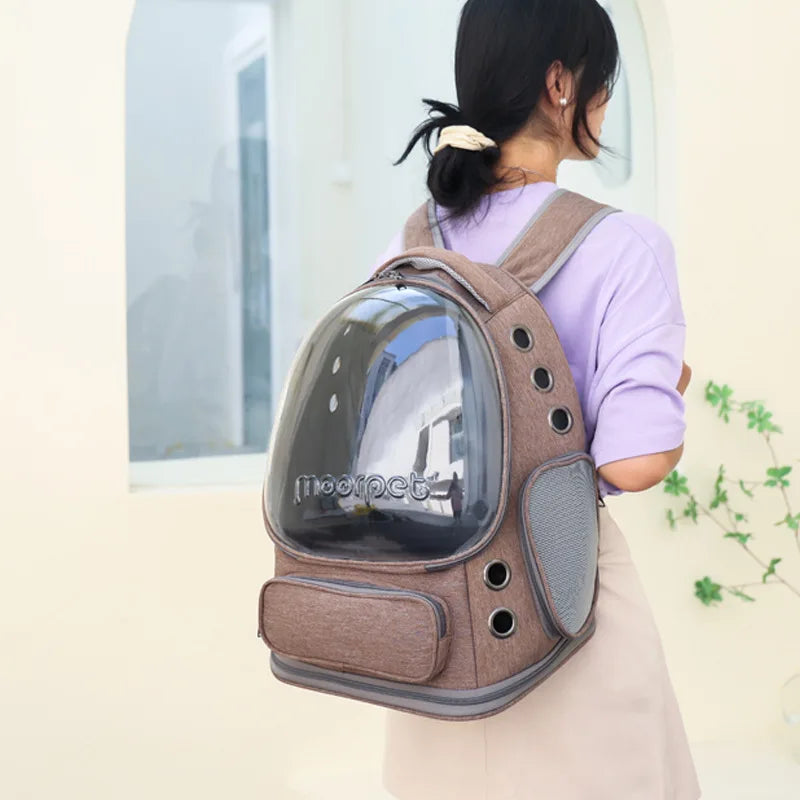Cat Carrier Backpack Clear Pet Cat Carrier Bag Outdoor Travel Backpack for Cats Puppies Breathable Cat Carry Bag Pet Supplies