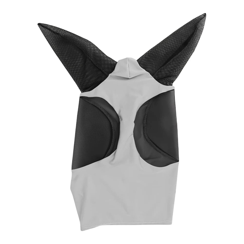 Anti Fly Stretchy Knitted Mesh Mask Breathable Fly Mask Bonnet Net Ear Protection Equine Mask Horse Riding Equestrian Equipment