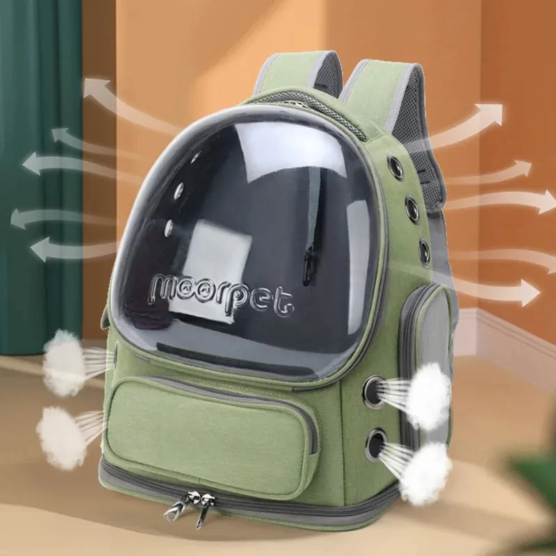 Cat Carrier Backpack Clear Pet Cat Carrier Bag Outdoor Travel Backpack for Cats Puppies Breathable Cat Carry Bag Pet Supplies