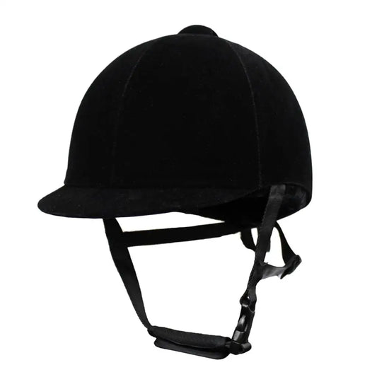 Velvet Horse Riding Safety Helmet Equestrian Sport Schooling Protective Head Gear Ventilated Equine Helmets for Youth Riders