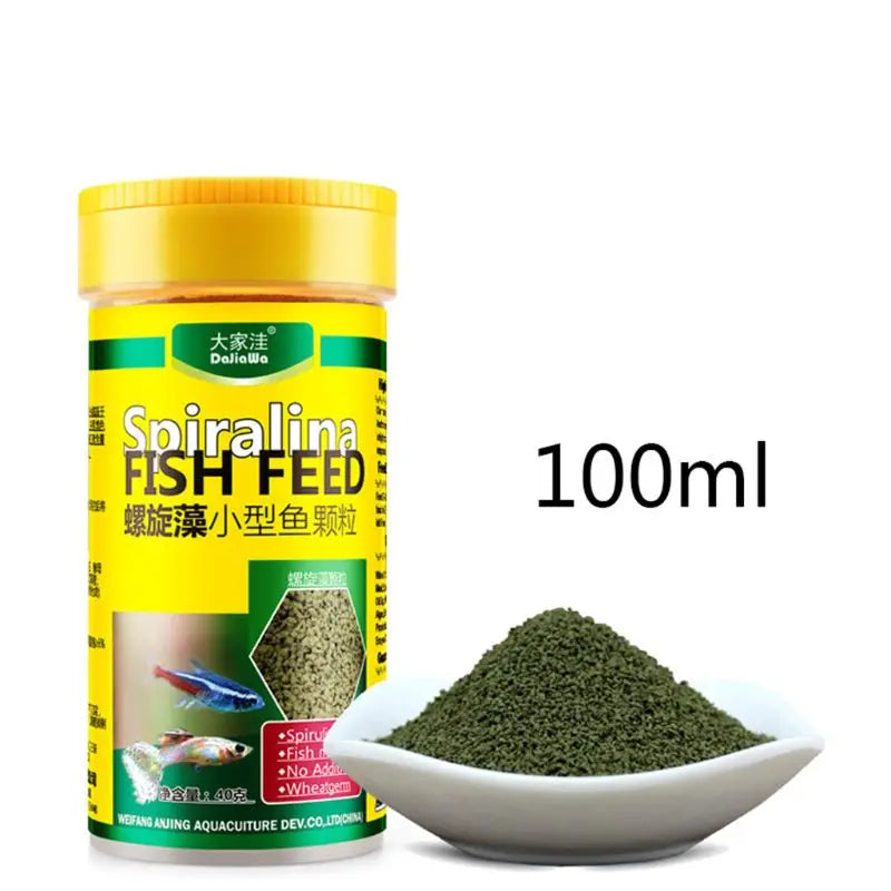Spirulina Food Tropical Fish Nutrition for Aquarium Fish Tank Color Enhanced Food D0AC