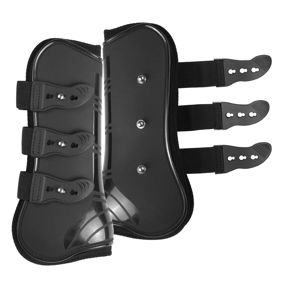 2 PCS Adjustable Horse Leg Boots Equine Front Leg Guard Equestrian Tendon Protection Neoprene Protection Horse Hock Brace