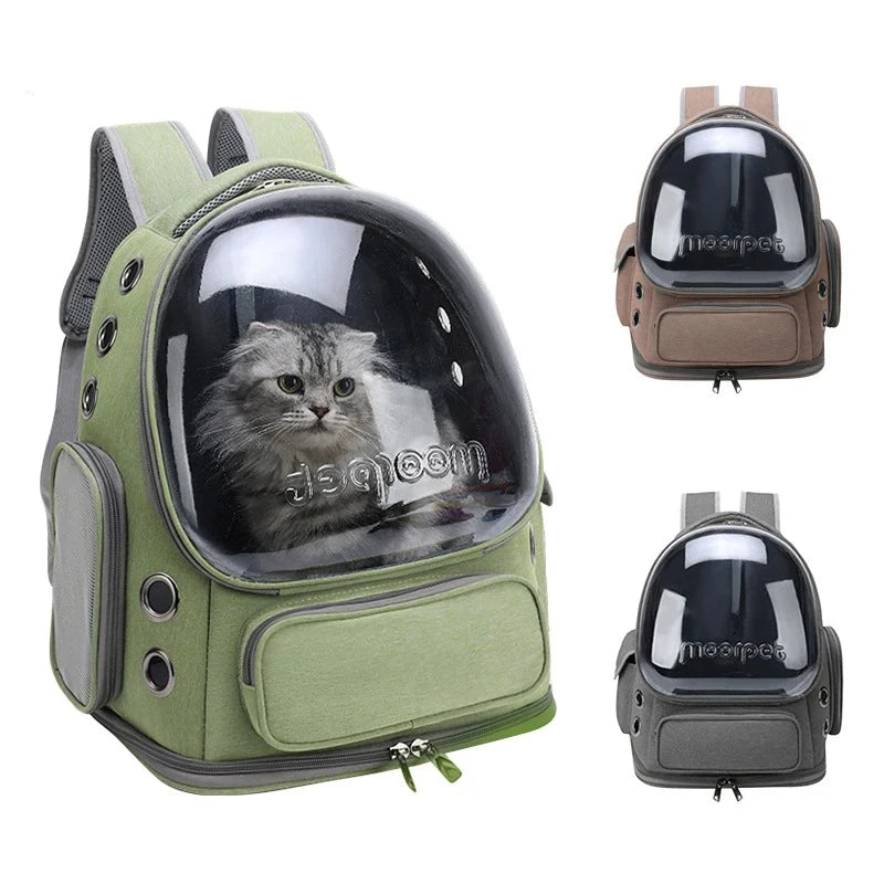 Cat Carrier Backpack Clear Pet Cat Carrier Bag Outdoor Travel Backpack for Cats Puppies Breathable Cat Carry Bag Pet Supplies