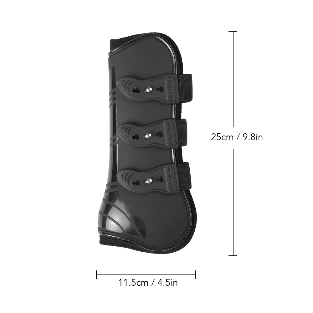 2 PCS Adjustable Horse Leg Boots Equine Front Leg Guard Equestrian Tendon Protection Neoprene Protection Horse Hock Brace