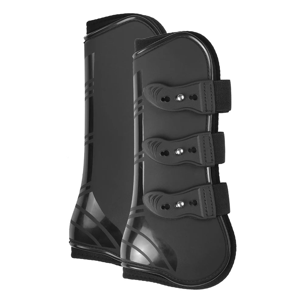 2 PCS Adjustable Horse Leg Boots Equine Front Leg Guard Equestrian Tendon Protection Neoprene Protection Horse Hock Brace