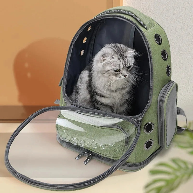 Cat Carrier Backpack Clear Pet Cat Carrier Bag Outdoor Travel Backpack for Cats Puppies Breathable Cat Carry Bag Pet Supplies