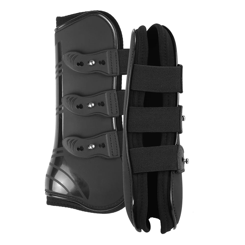 2 PCS Adjustable Horse Leg Boots Equine Front Leg Guard Equestrian Tendon Protection Neoprene Protection Horse Hock Brace