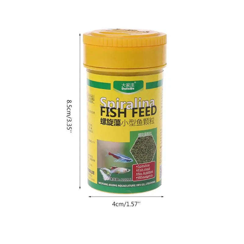 Spirulina Food Tropical Fish Nutrition for Aquarium Fish Tank Color Enhanced Food D0AC