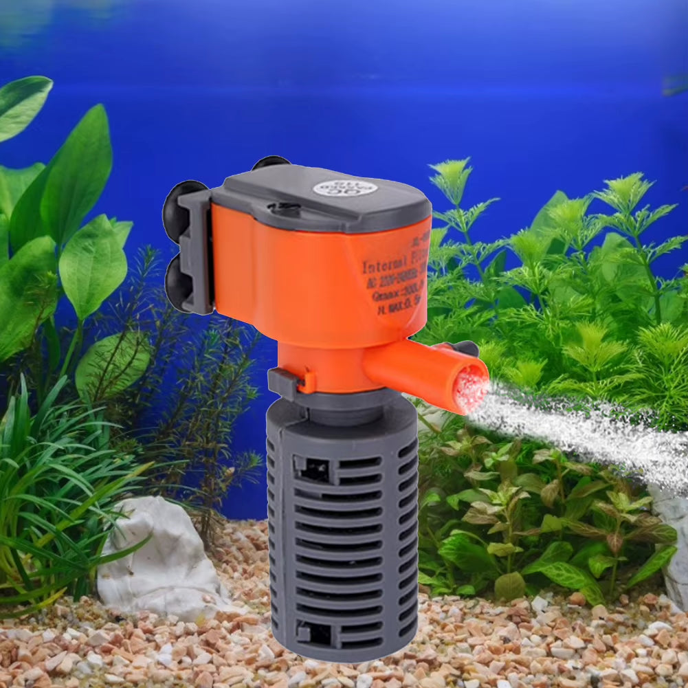 3W 5W Mini Aquarium 3 in 1 Internal Pump Fish Tank Filter Water Circulation Pump