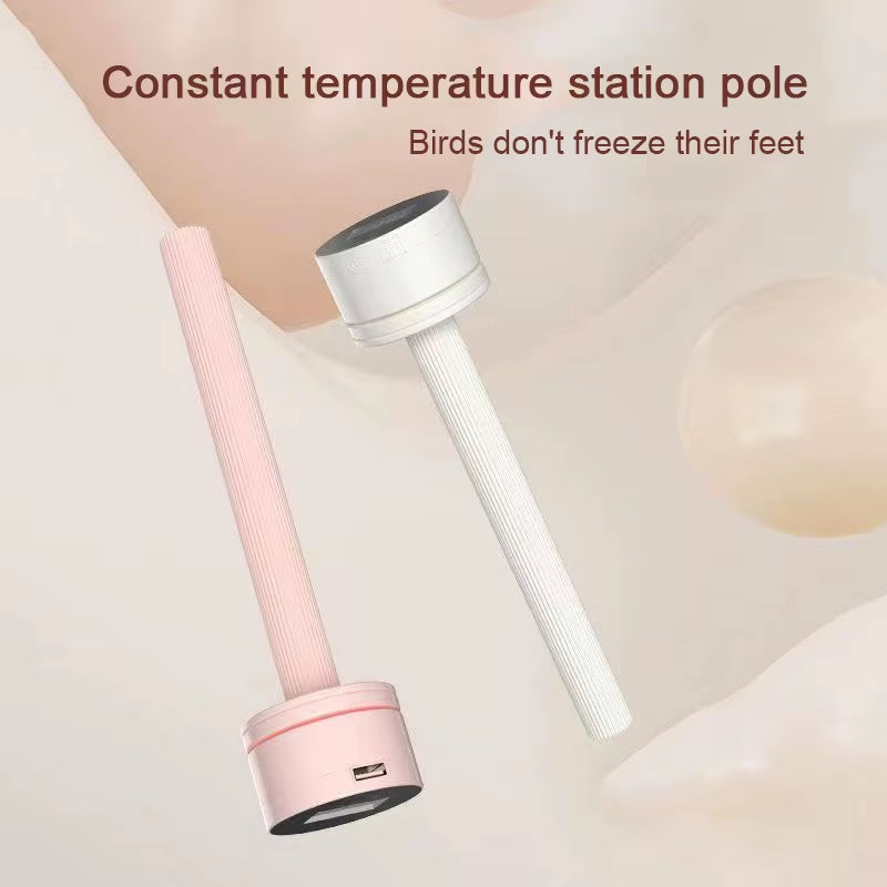 Parrot Cage Warming Stick – Heated Perch with Thermostat for Birds & Small Pets in Winter”