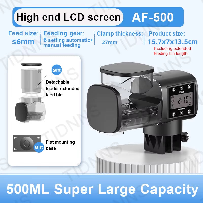 Jebao Smart Automatic Fish Feeder – Adjustable Timer & LCD Display for Aquariums, Tanks & Ponds