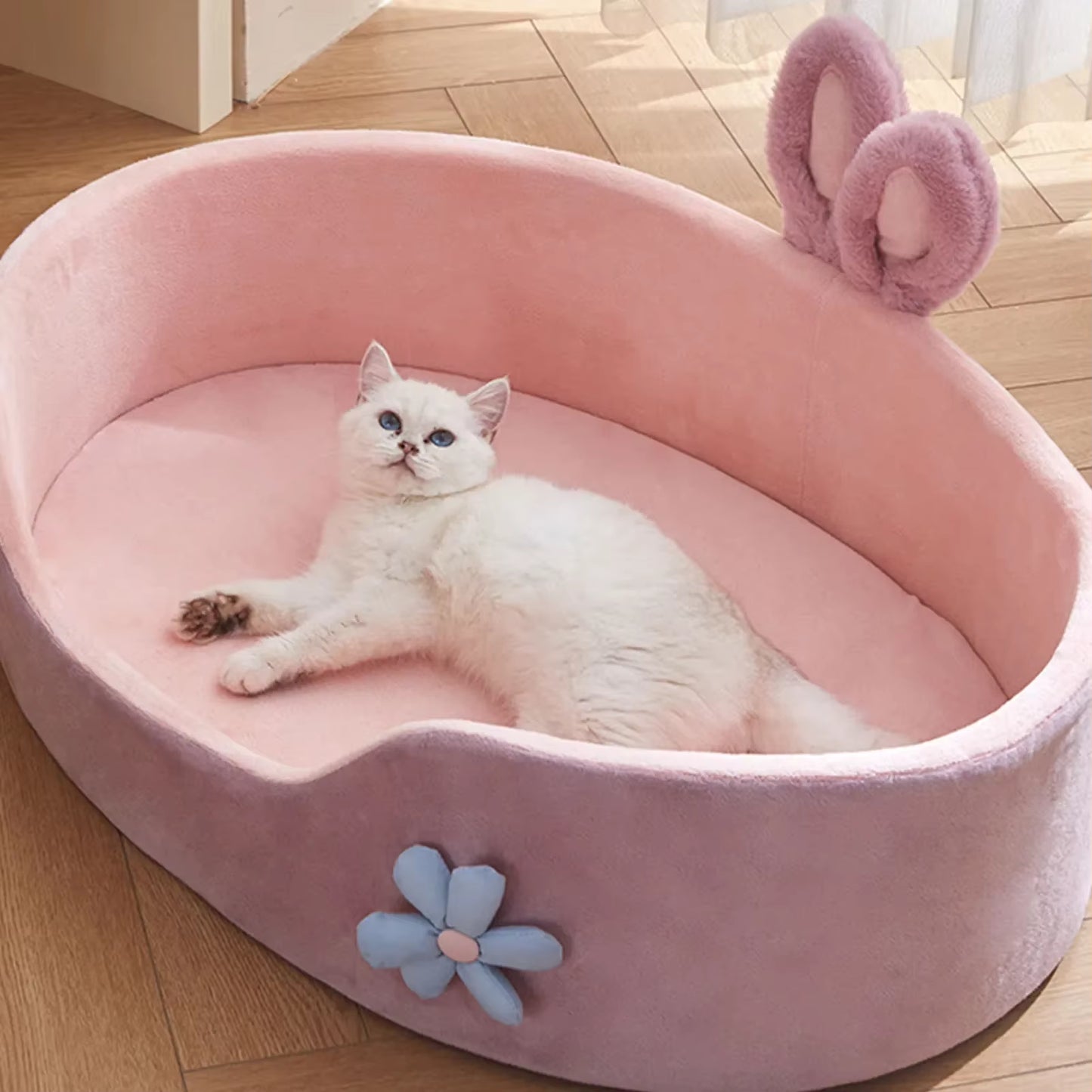 Ultra-Soft Washable Pet Bed – Cozy All-Season Sleeping Mat for Cats & Small Dogs | Detachable & Easy to Clean