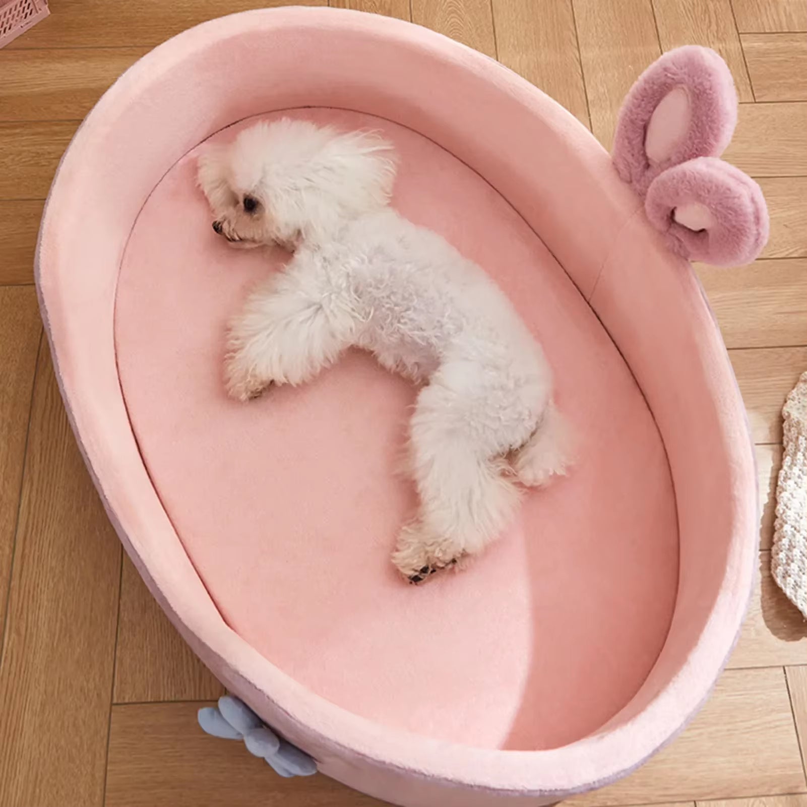 Ultra-Soft Washable Pet Bed – Cozy All-Season Sleeping Mat for Cats & Small Dogs | Detachable & Easy to Clean