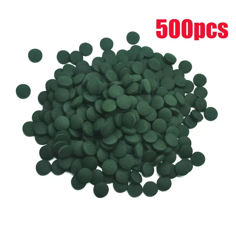 100pcs High-Purity Spirulina Tablets – Nutrient-Rich Seaweed Food for Fish, Crystal Red Shrimp & Aquarium Pets