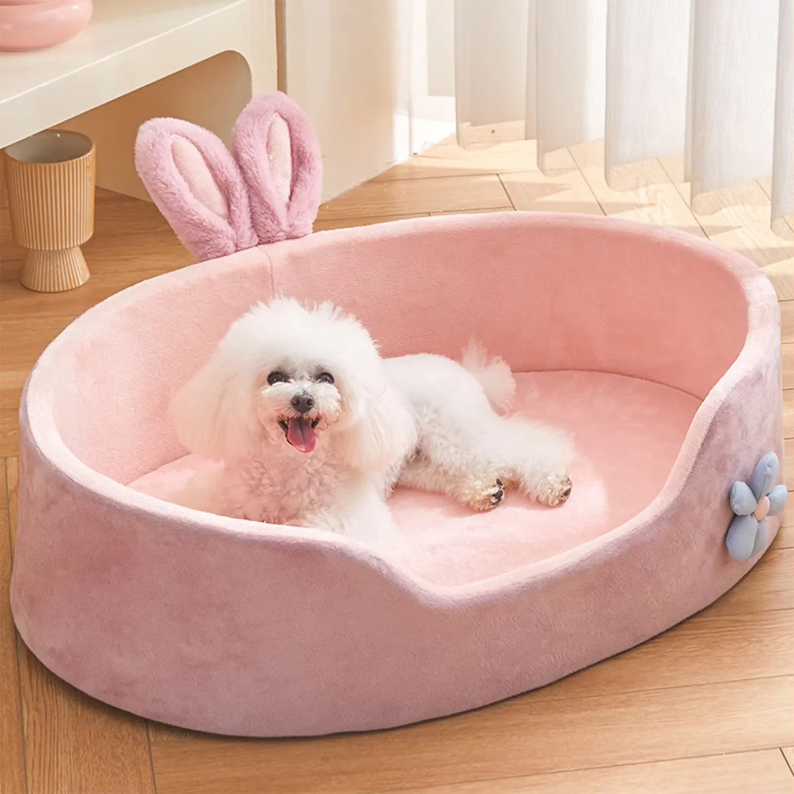 Ultra-Soft Washable Pet Bed – Cozy All-Season Sleeping Mat for Cats & Small Dogs | Detachable & Easy to Clean