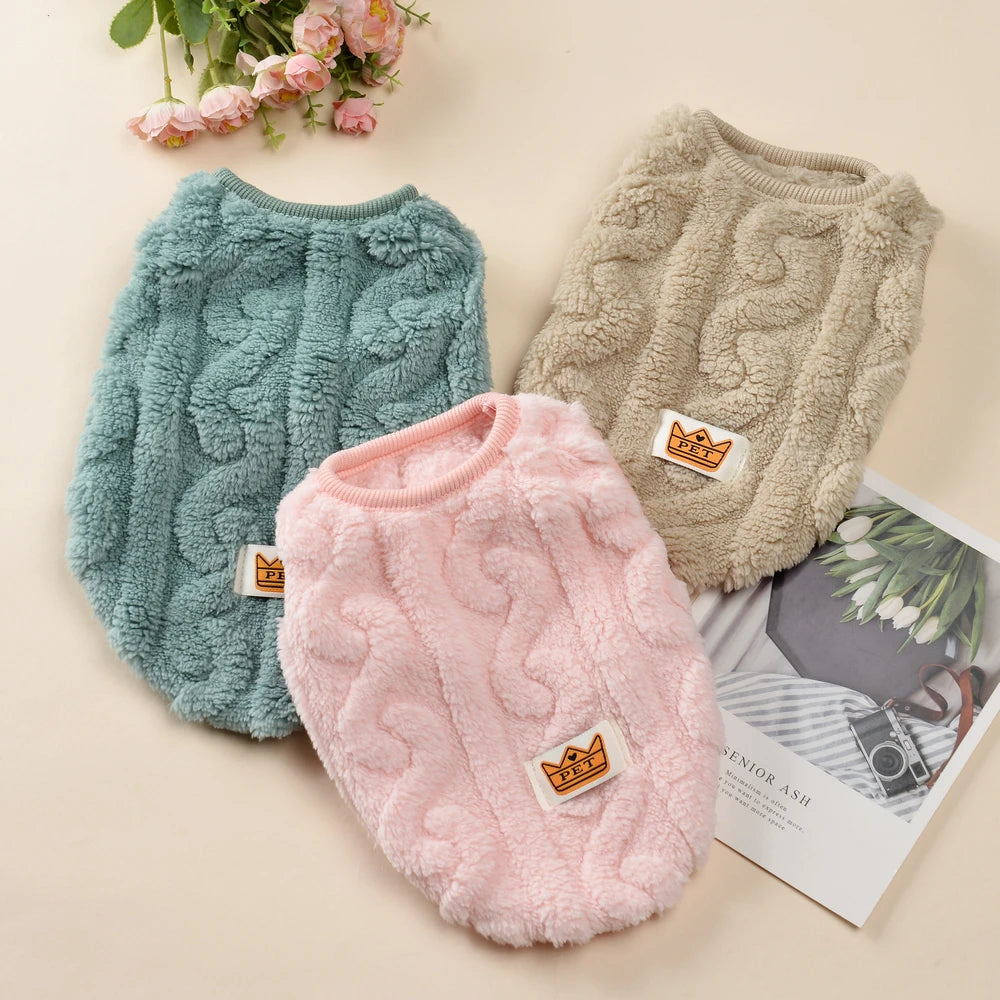 Soft Fleece Cat Sweater – Cozy Winter Vest, Warm Pullover Jacket for Sphynx Cats, Cats & Kittens