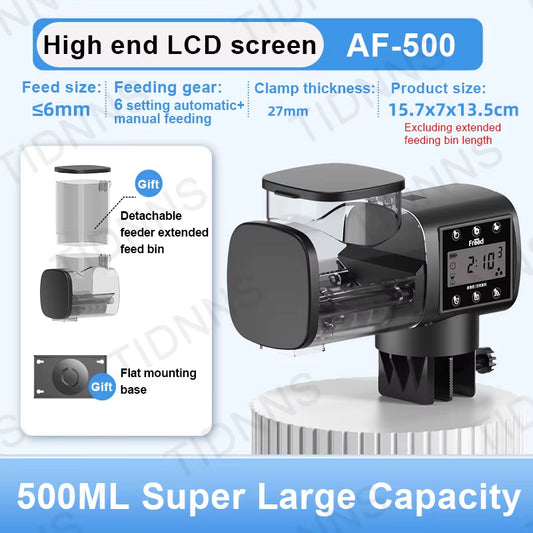 Jebao Smart Automatic Fish Feeder – Adjustable Timer & LCD Display for Aquariums, Tanks & Ponds